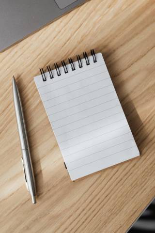 bloc note stylo