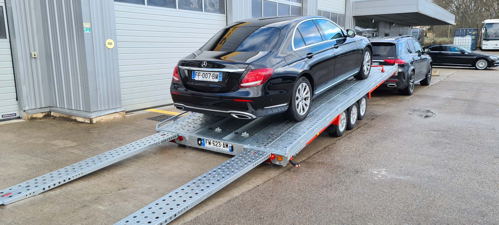 Voiture sur remorque individuelle