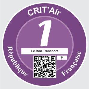 Crit'air 1 Vignette crit'air 1 LBT